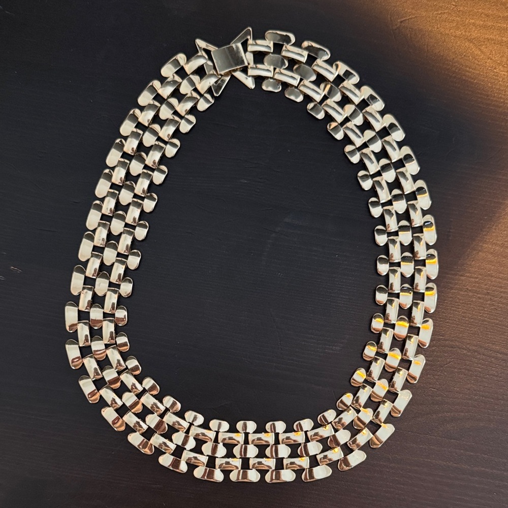 Francesca's Collections Gold Statement Necklace View 2